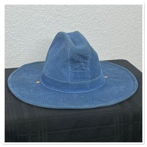 Vintage "LEVI'S" Blue Corduroy Western Cowboy Hat Size 7 Unisex